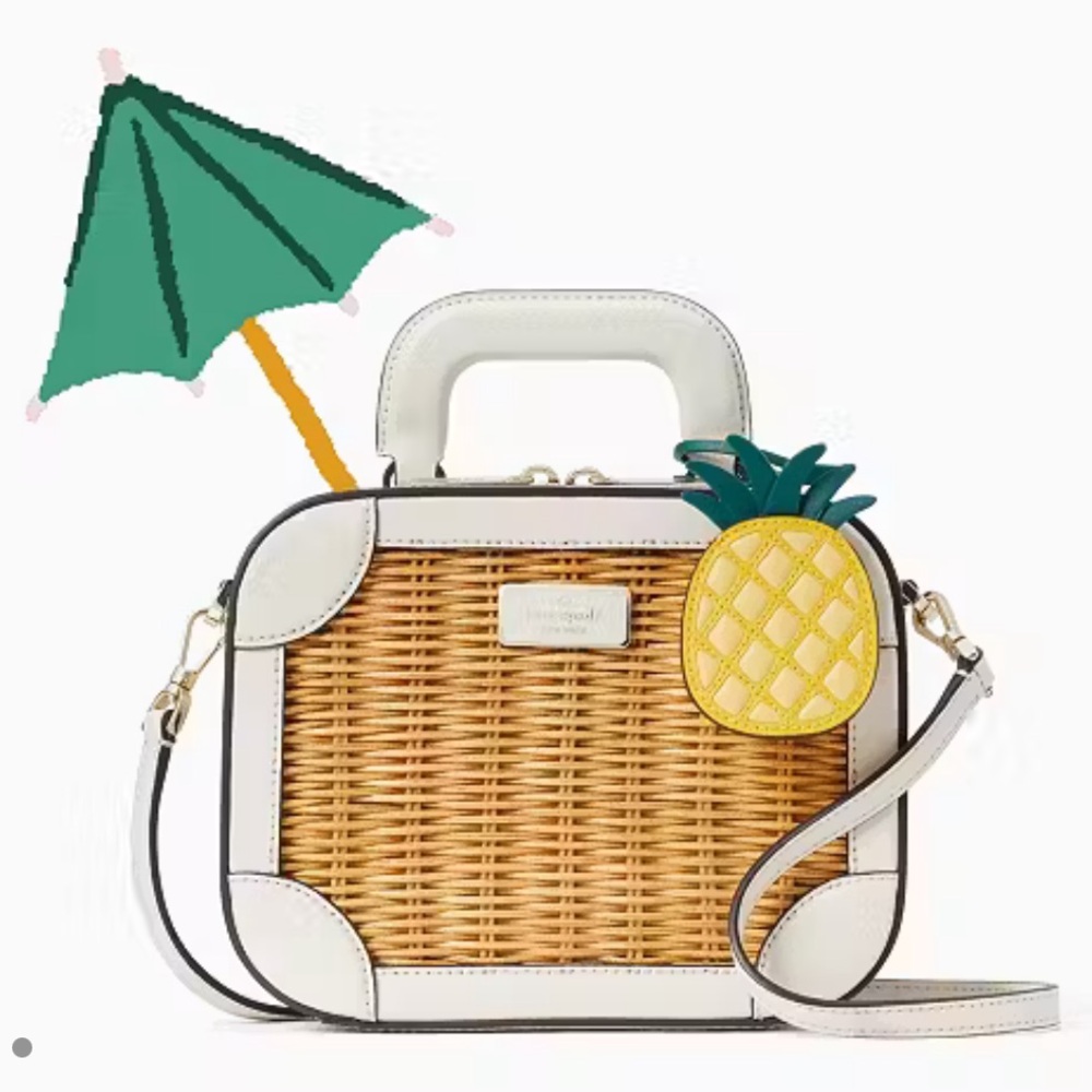 Kate Spade Travelle Trunk Crossbody Pineapple